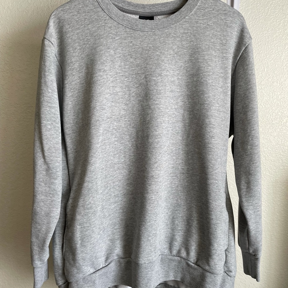 NIKE “Just Do It” Grey Crewneck